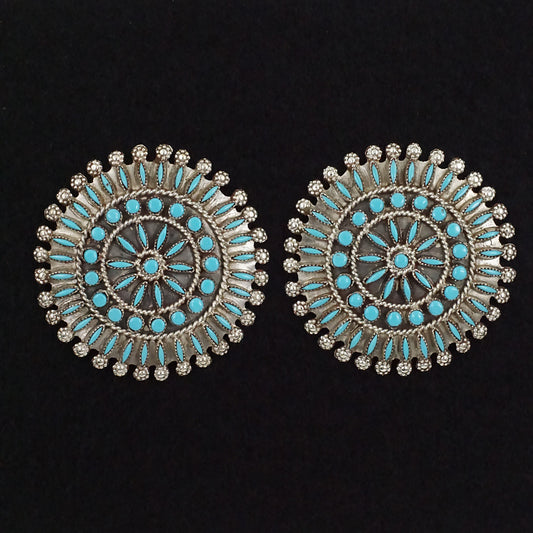 Merlinda Chavez Turquoise & Sterling Silver Earrings