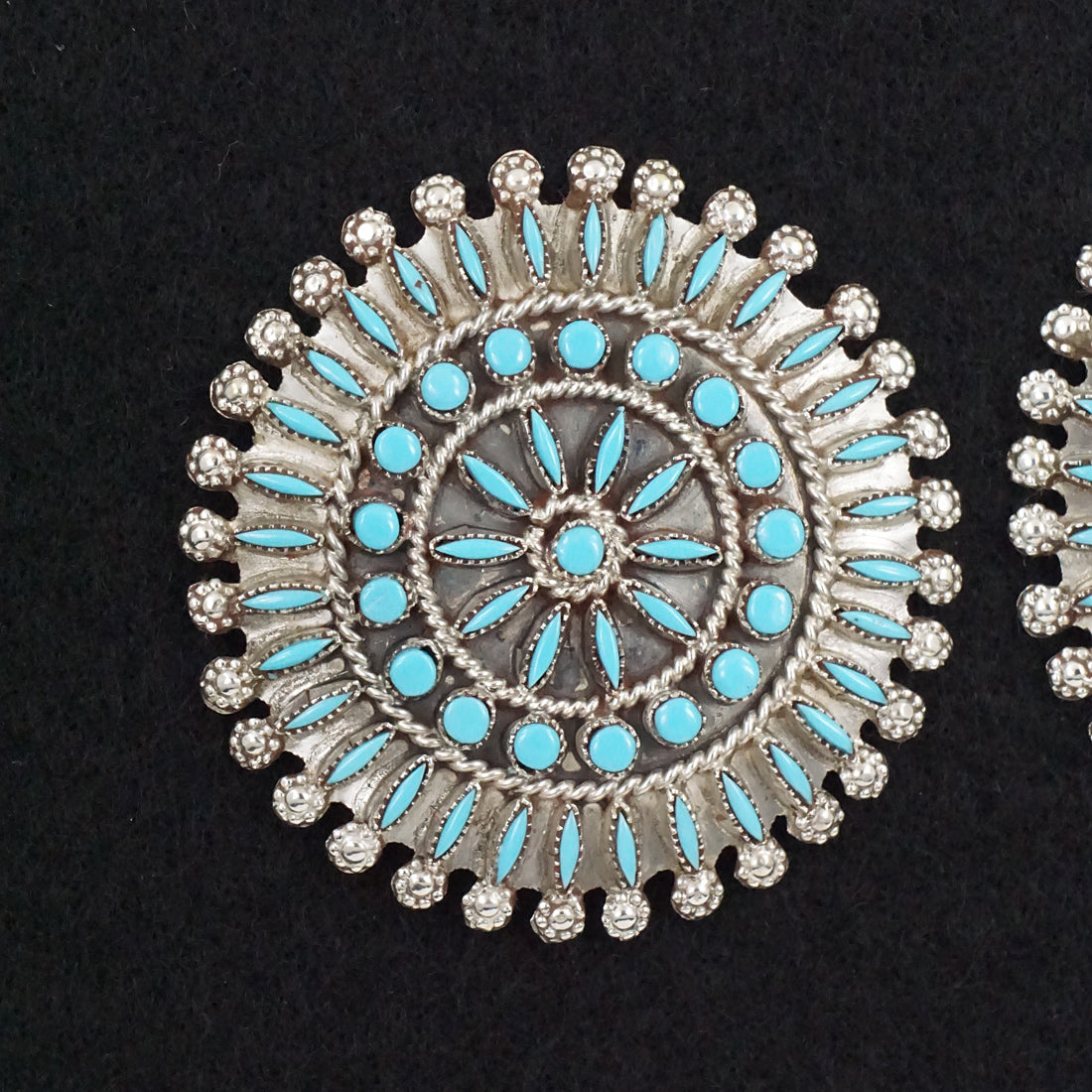 Merlinda Chavez Turquoise & Sterling Silver Earrings