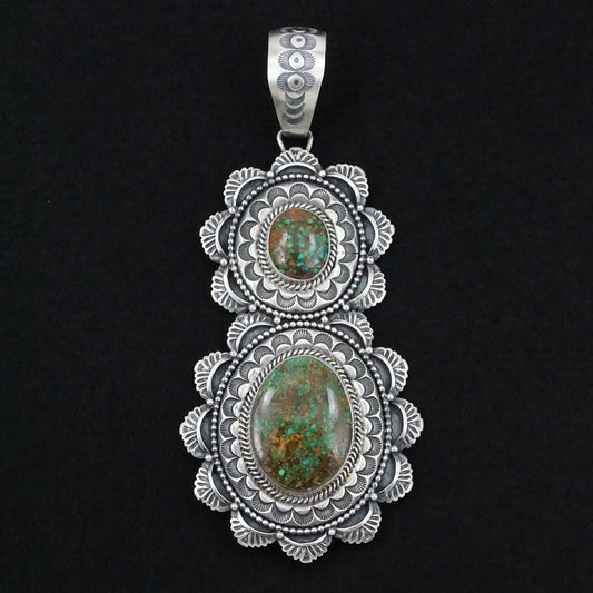 Mark Yazzie Turquoise & Sterling Silver Pendant