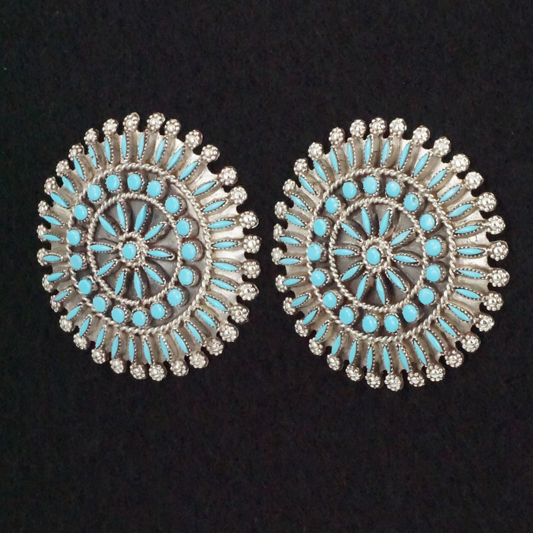 Merlinda Chavez Turquoise & Sterling Silver Earrings