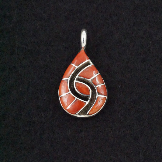 Amy Wesley Coral & Sterling Silver Pendant