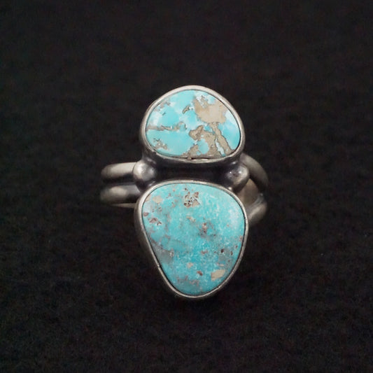 Darrin Livingston Turquoise & Sterling Silver Ring Size Adjustable