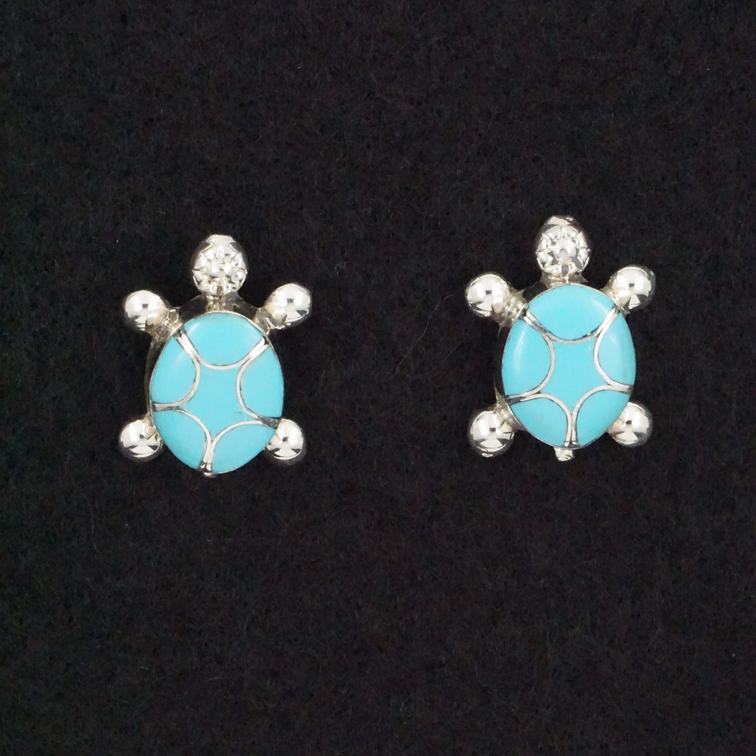 Amielda Peynetsa Turquoise & Sterling Silver Earrings