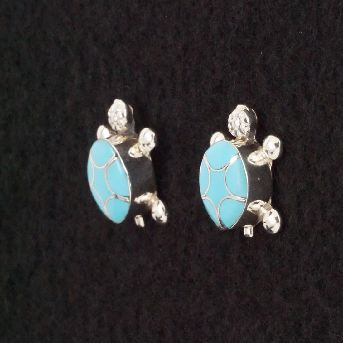 Amielda Peynetsa Turquoise & Sterling Silver Earrings