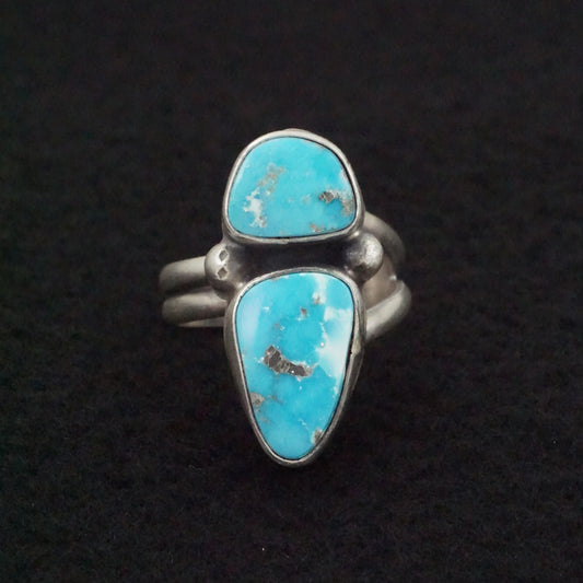 Darrin Livingston Turquoise & Sterling Silver Ring Size Adjustable