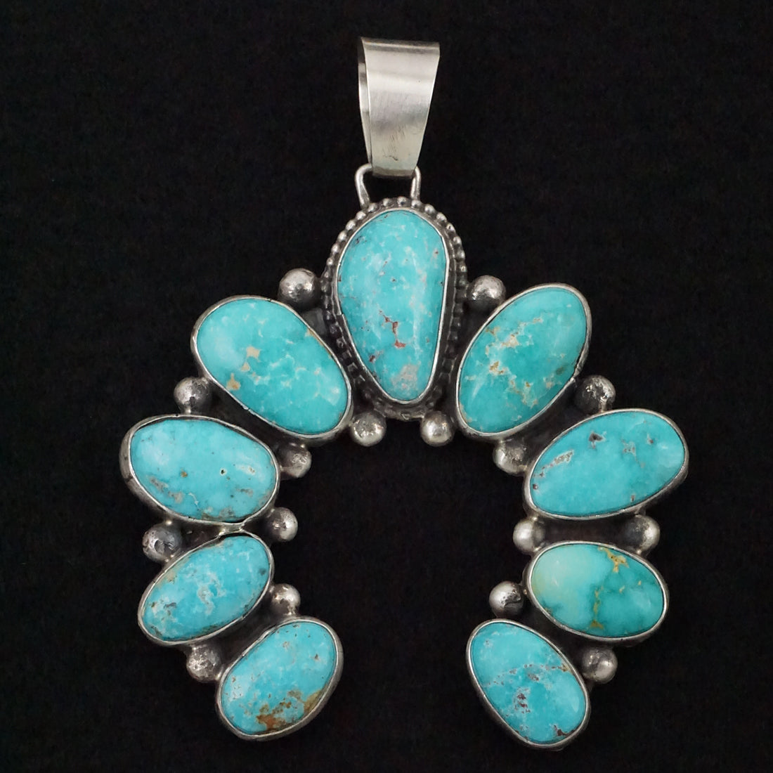 Bobby Johnson Turquoise & Sterling Silver Pendant