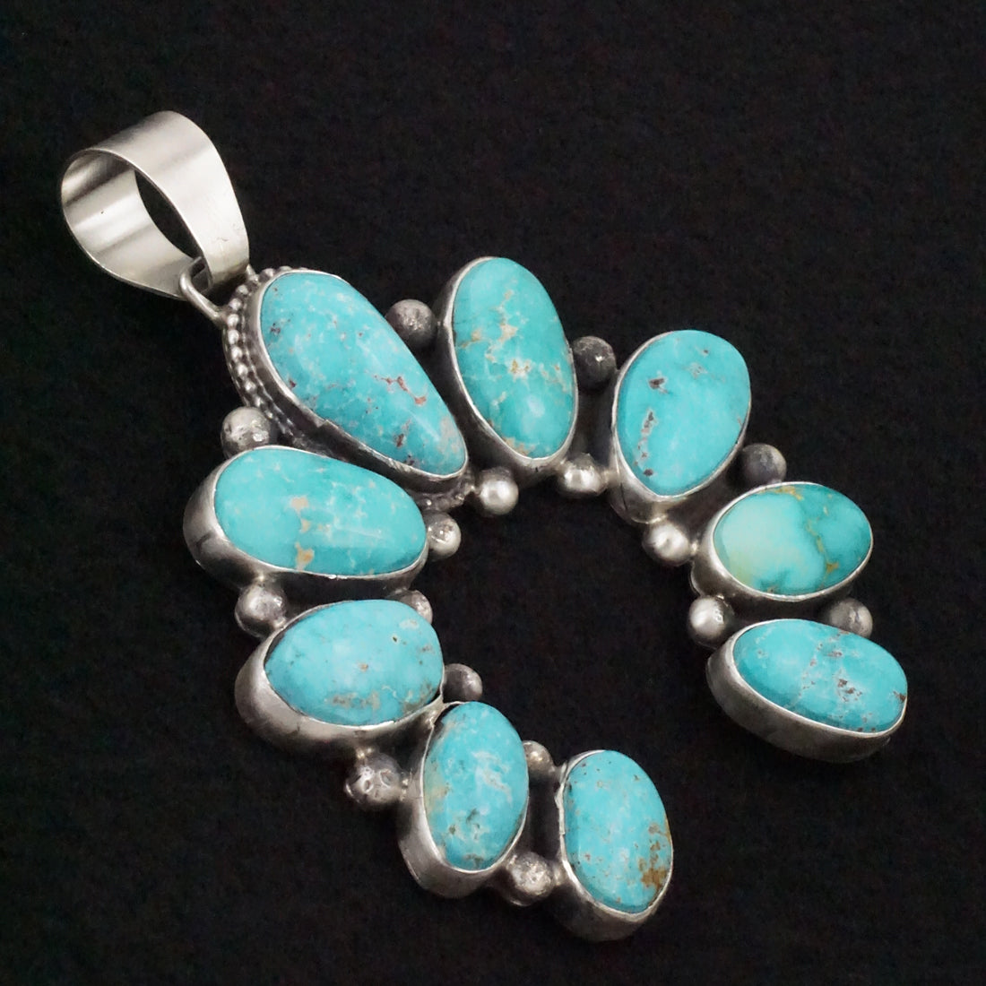 Bobby Johnson Turquoise & Sterling Silver Pendant