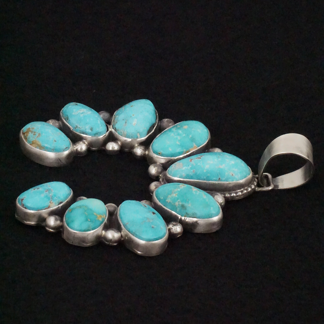 Bobby Johnson Turquoise & Sterling Silver Pendant