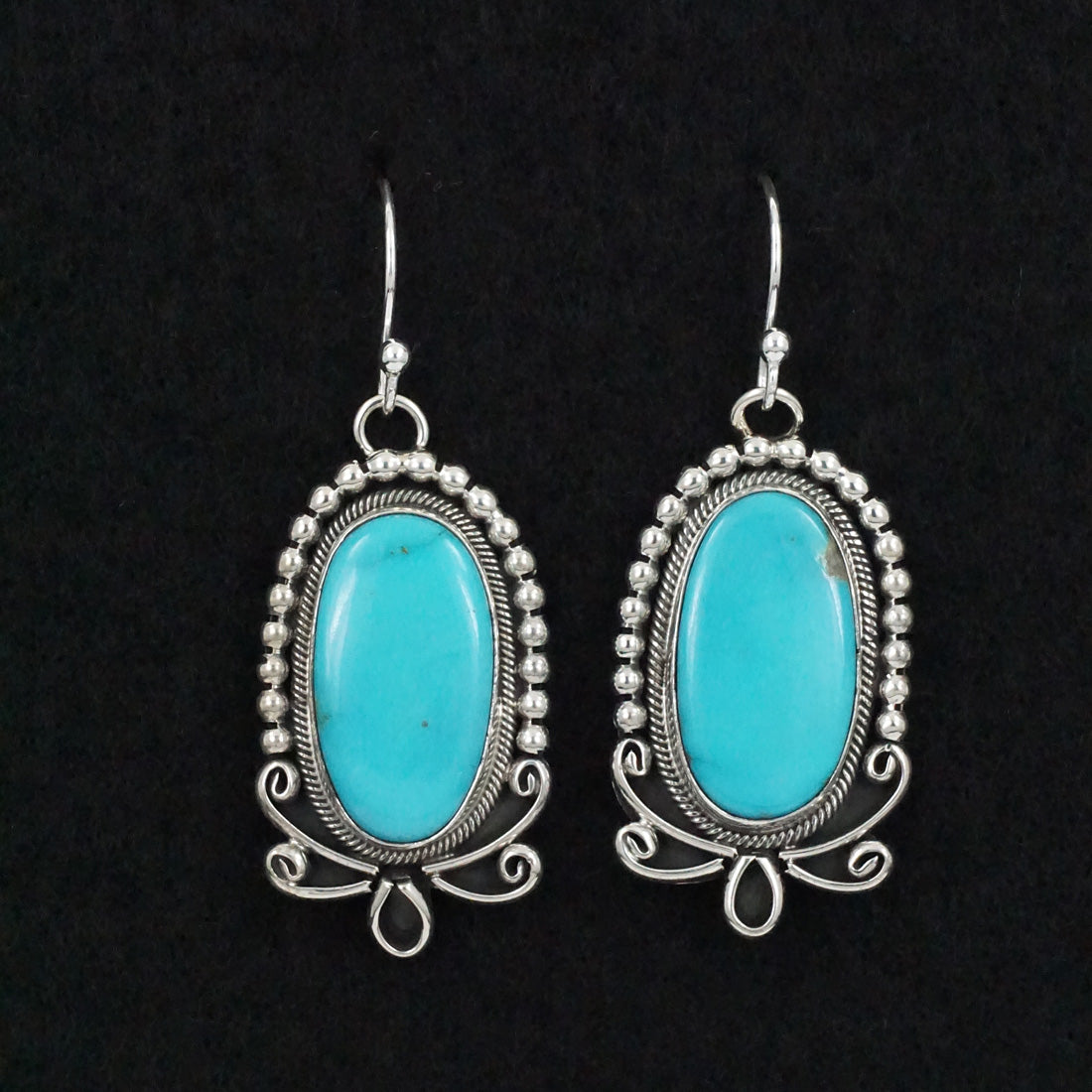 Mark Yazzie Turquoise & Sterling Silver Earrings