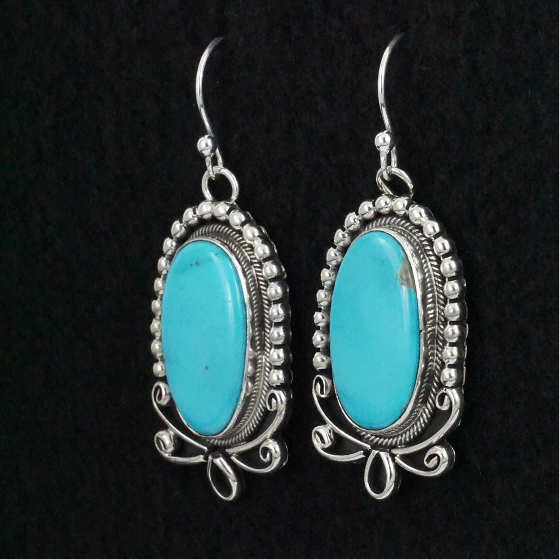 Mark Yazzie Turquoise & Sterling Silver Earrings