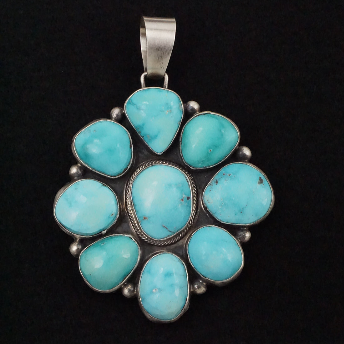 Bobby Johnson Turquoise & Sterling Silver Pendant