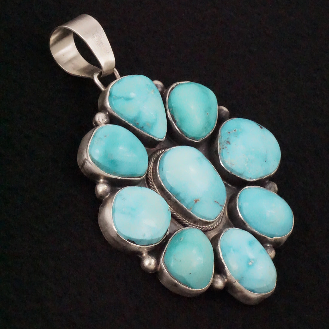 Bobby Johnson Turquoise & Sterling Silver Pendant