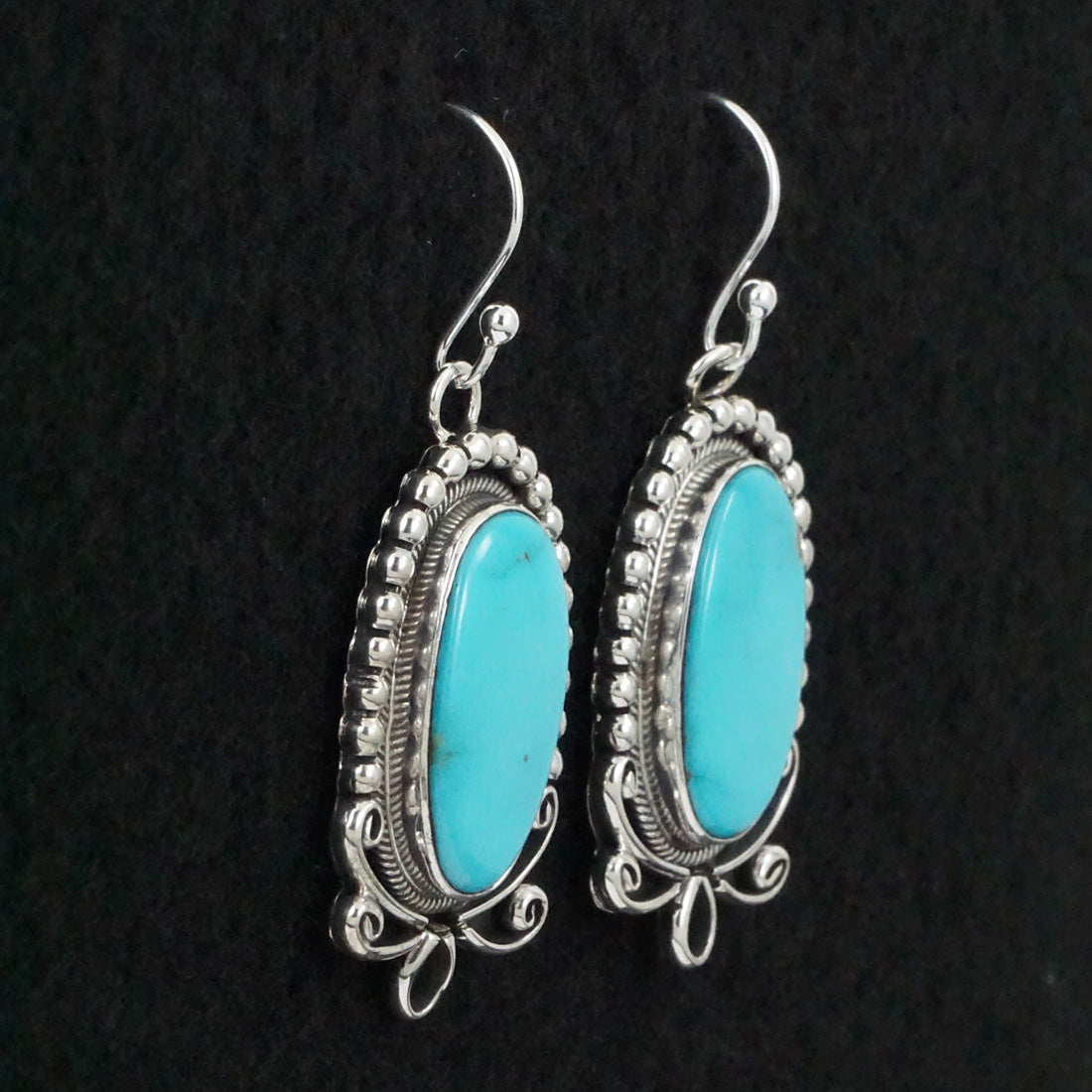 Mark Yazzie Turquoise & Sterling Silver Earrings