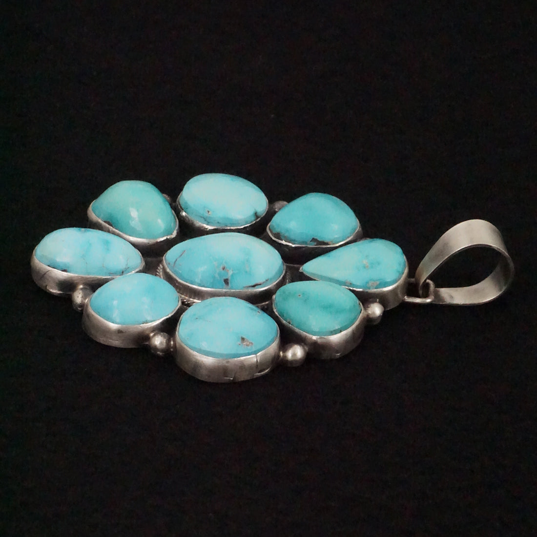 Bobby Johnson Turquoise & Sterling Silver Pendant