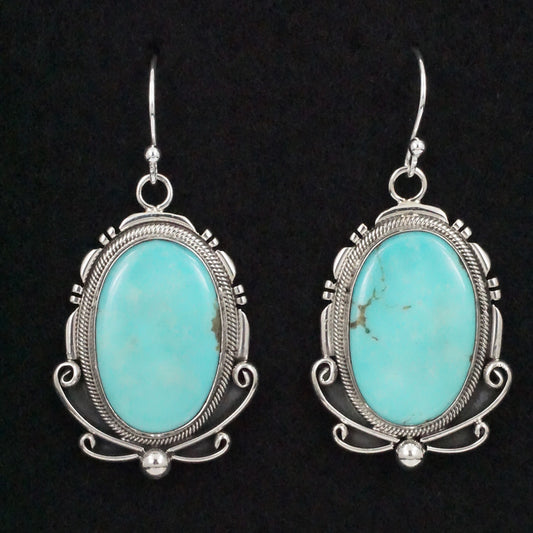 Mark Yazzie Turquoise & Sterling Silver Earrings