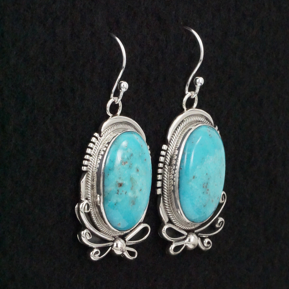 Mark Yazzie Turquoise & Sterling Silver Earrings