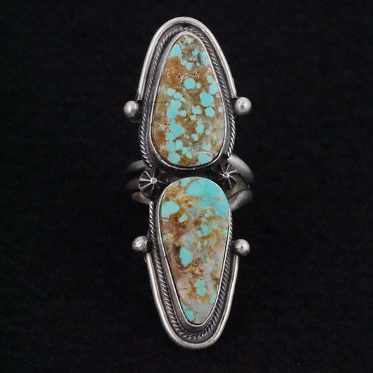 Darrin Livingston Turquoise & Sterling Silver Ring Size Adjustable