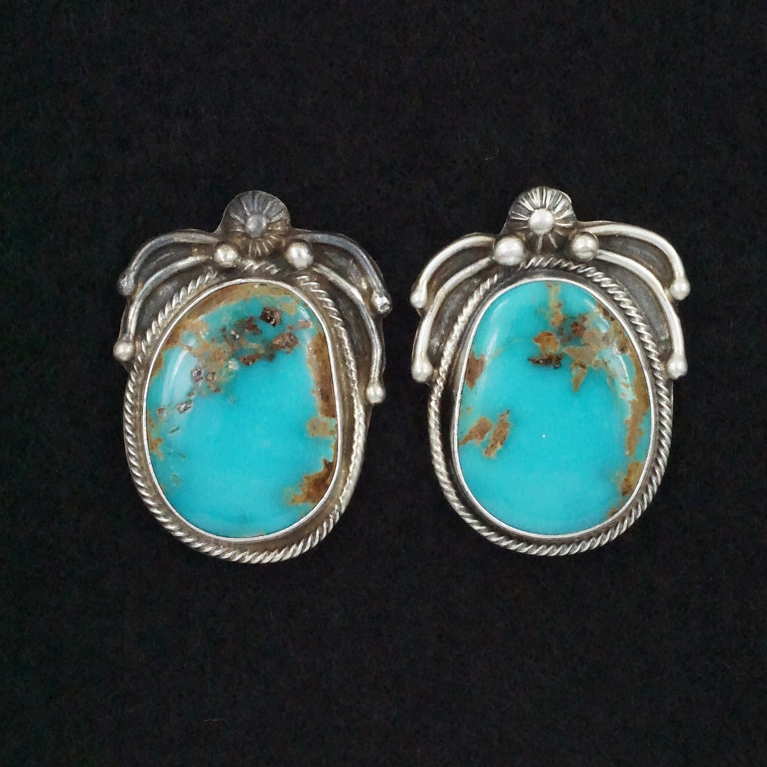 Kathleen Livingston Turquoise & Sterling Silver Earrings