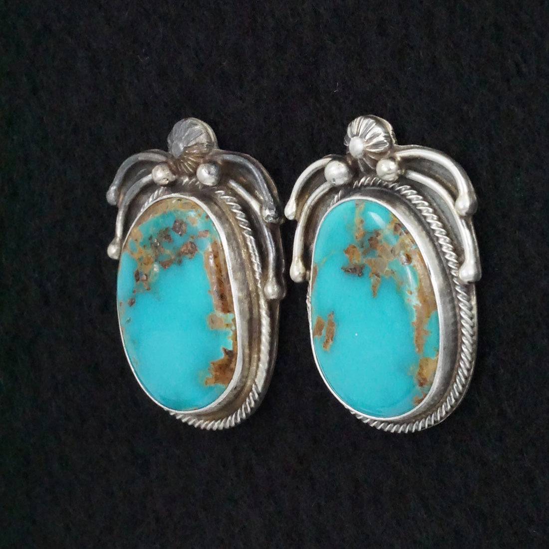 Kathleen Livingston Turquoise & Sterling Silver Earrings