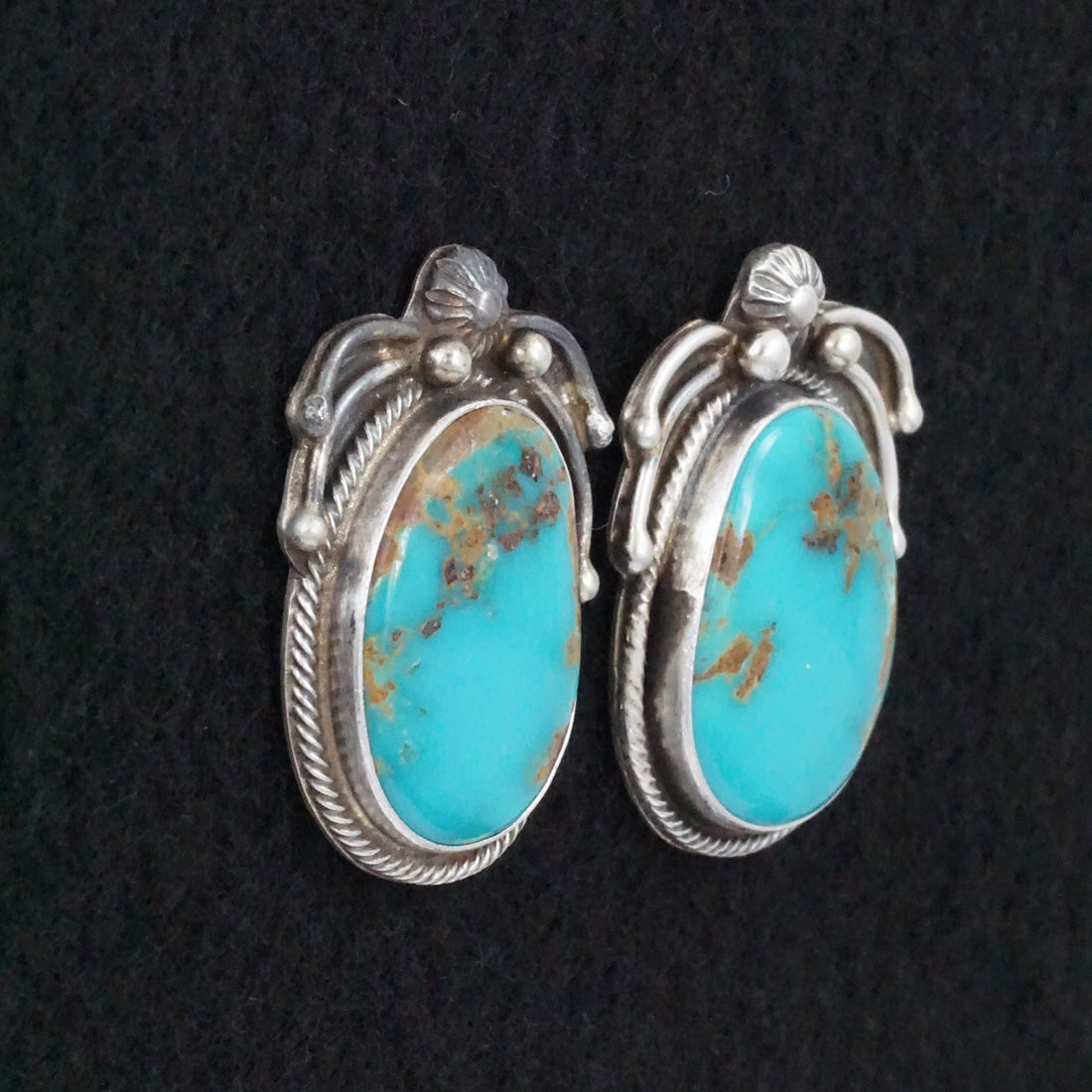 Kathleen Livingston Turquoise & Sterling Silver Earrings