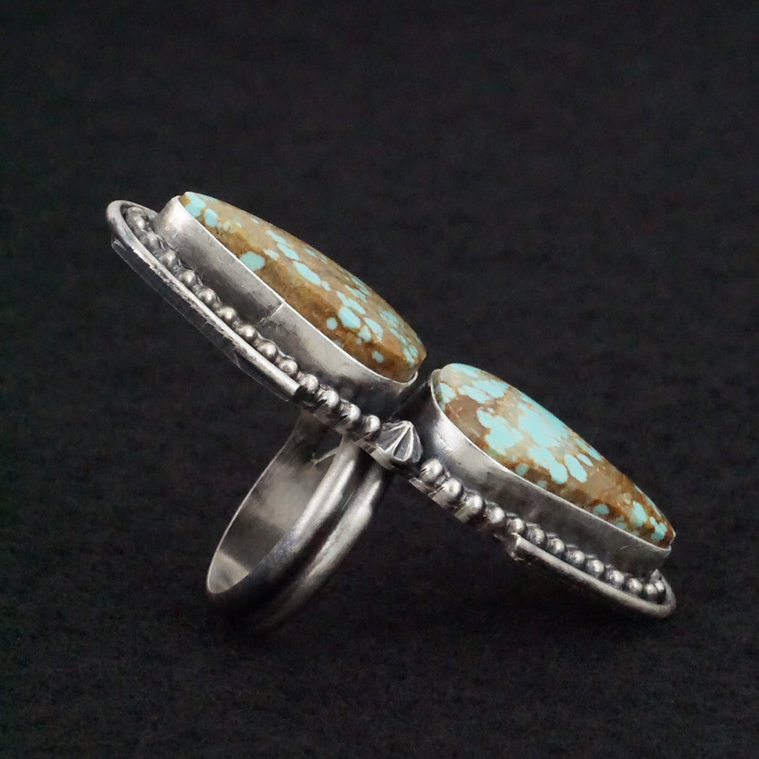 Darrin Livingston Turquoise & Sterling Silver Ring Size Adjustable