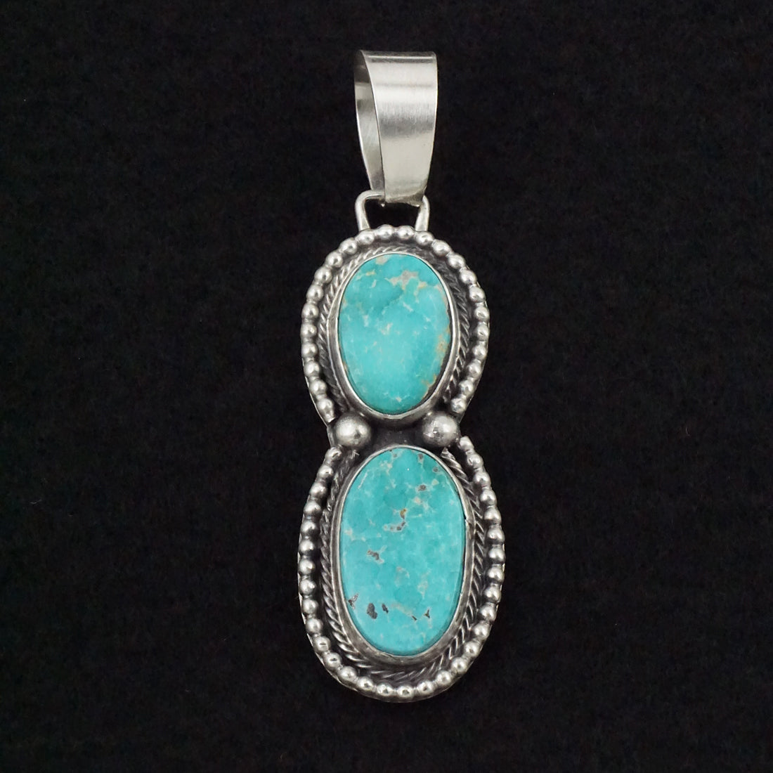 Bobby Johnson Turquoise & Sterling Silver Pendant