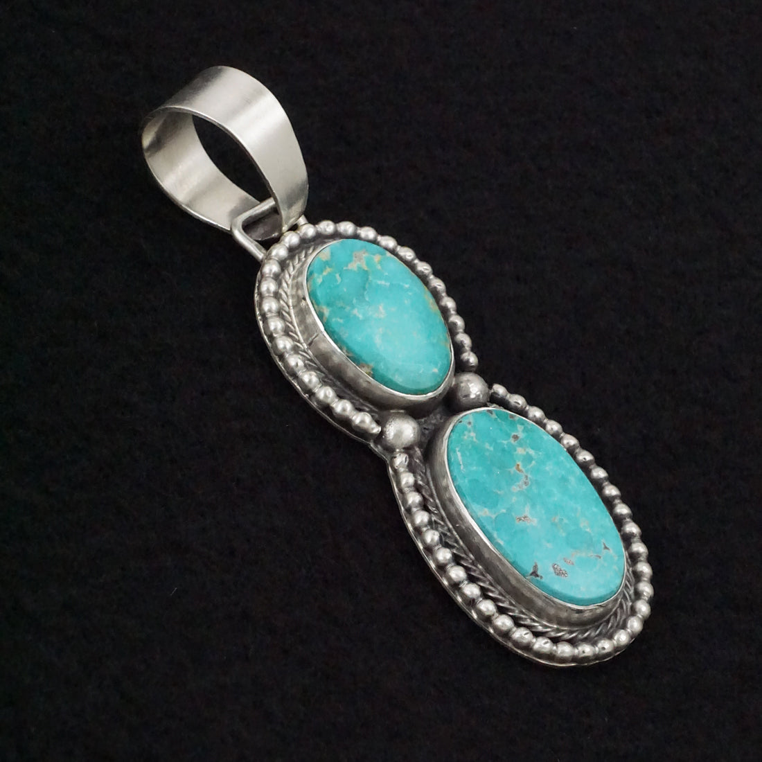 Bobby Johnson Turquoise & Sterling Silver Pendant