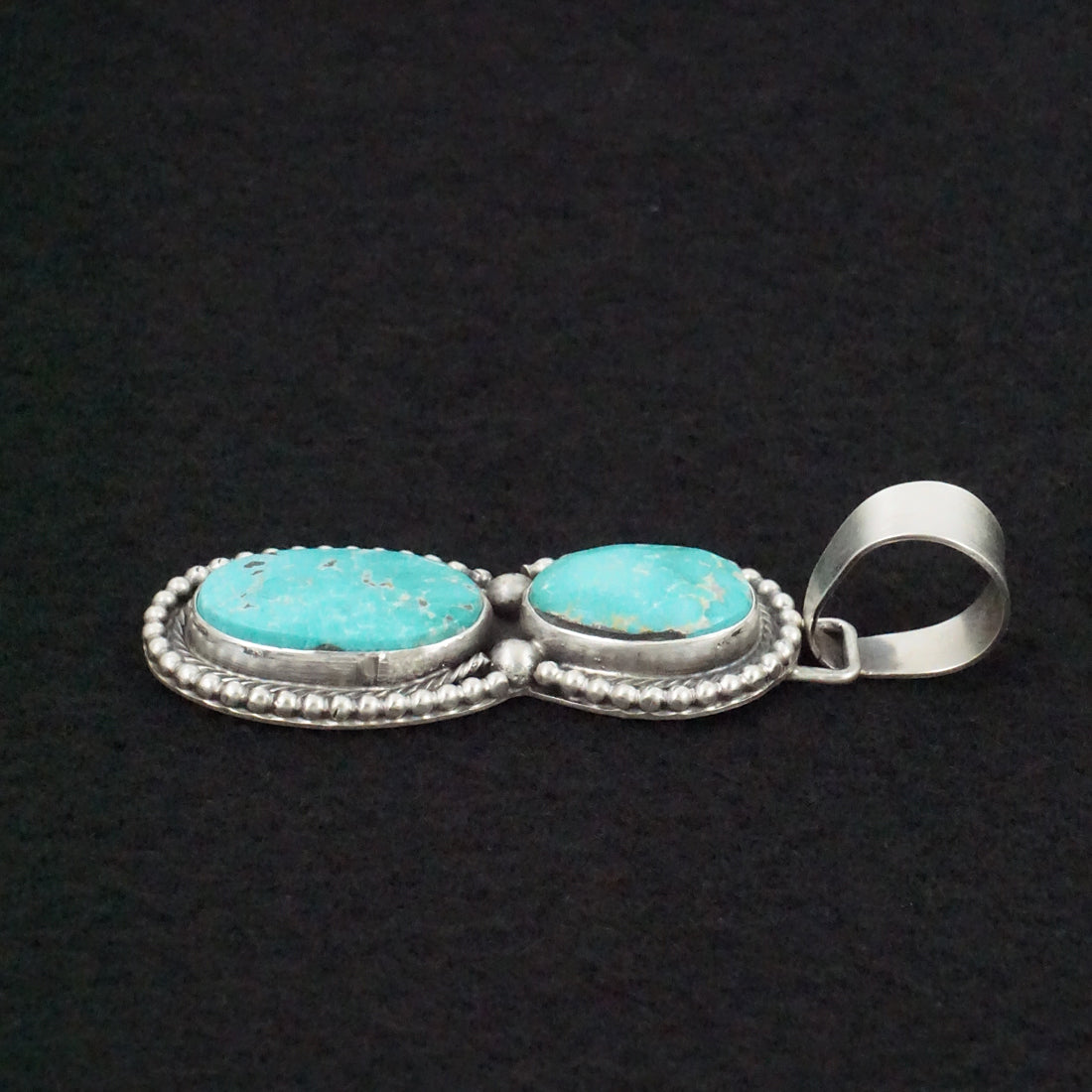 Bobby Johnson Turquoise & Sterling Silver Pendant