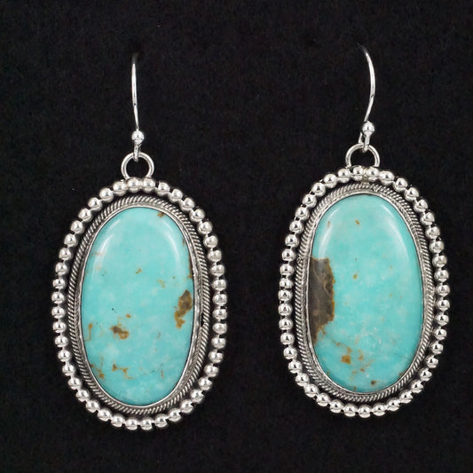 Mark Yazzie Turquoise & Sterling Silver Earrings