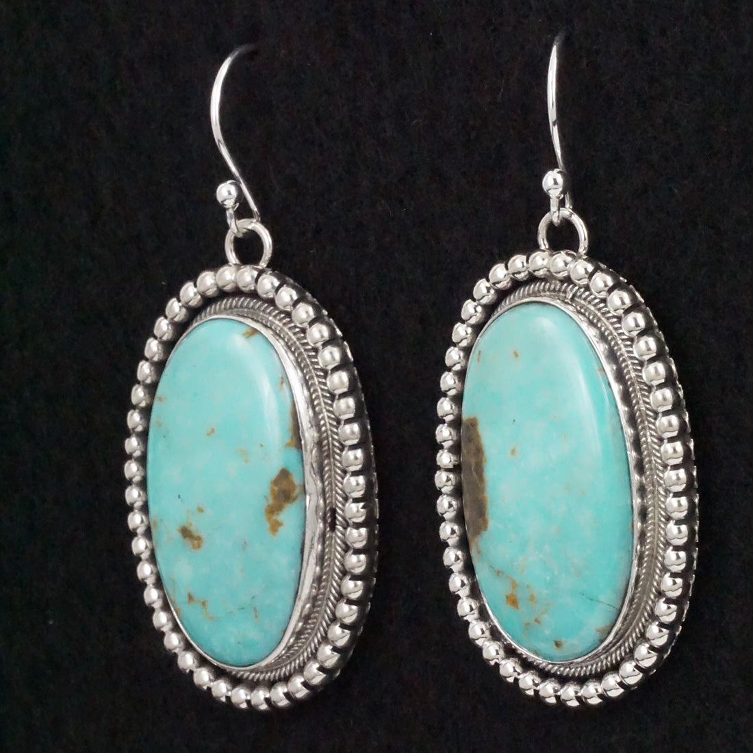 Mark Yazzie Turquoise & Sterling Silver Earrings