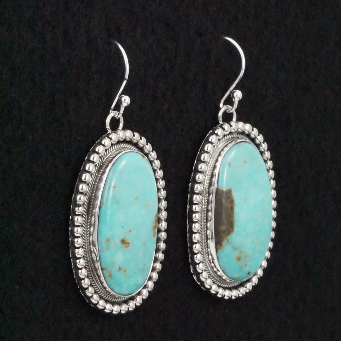 Mark Yazzie Turquoise & Sterling Silver Earrings