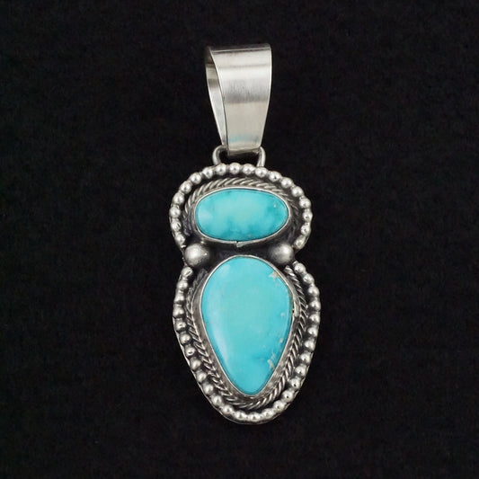 Bobby Johnson Turquoise & Sterling Silver Pendant