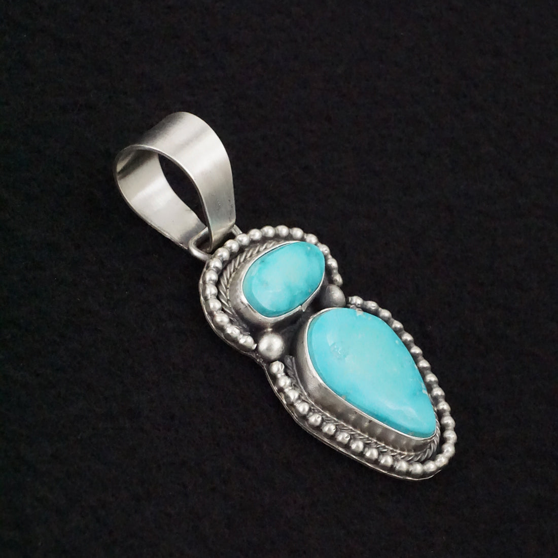 Bobby Johnson Turquoise & Sterling Silver Pendant