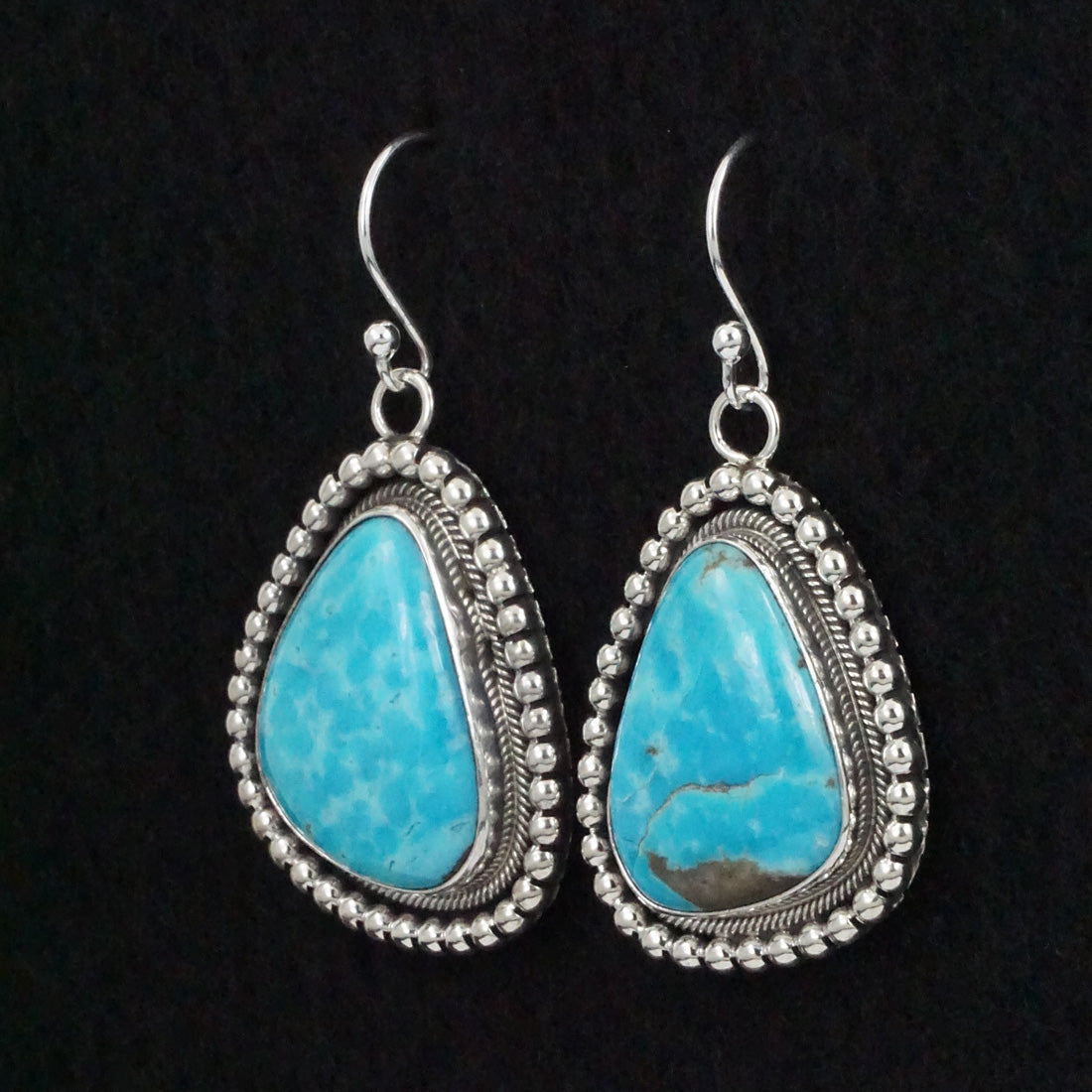 Mark Yazzie Turquoise & Sterling Silver Earrings