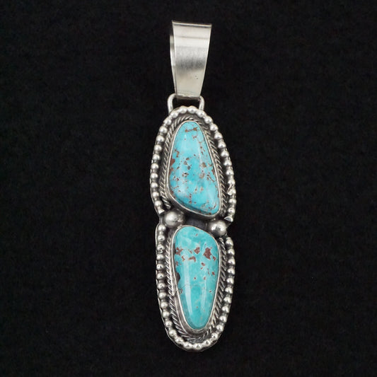 Bobby Johnson Turquoise & Sterling Silver Pendant