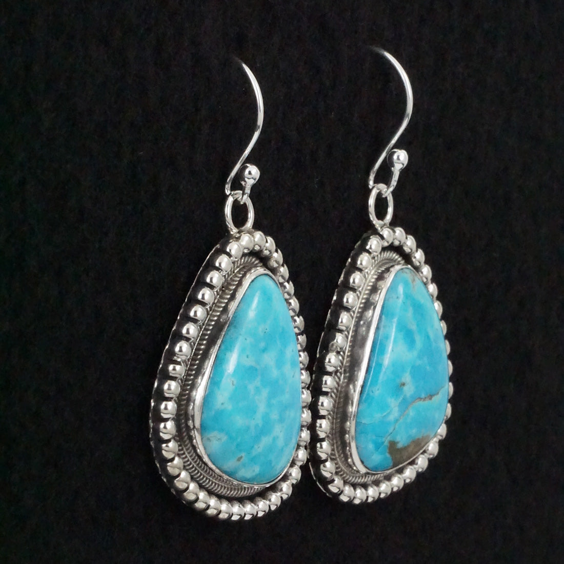 Mark Yazzie Turquoise & Sterling Silver Earrings