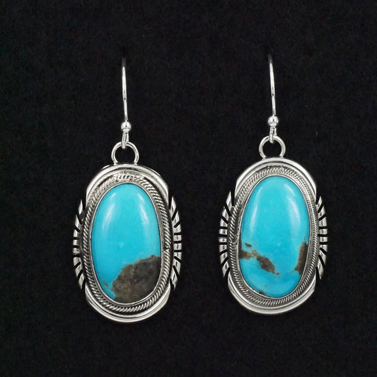 Mark Yazzie Turquoise & Sterling Silver Earrings