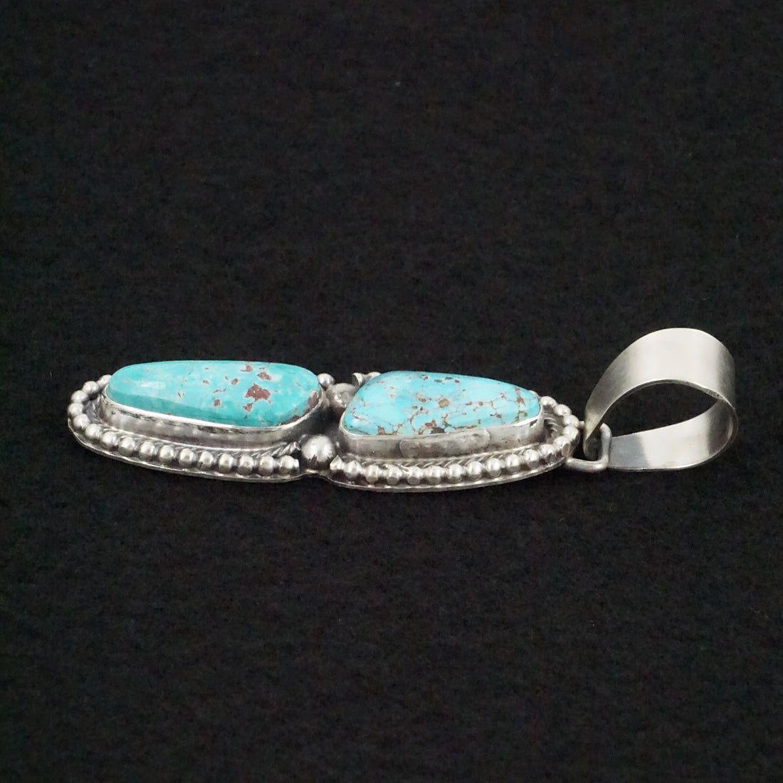 Bobby Johnson Turquoise & Sterling Silver Pendant