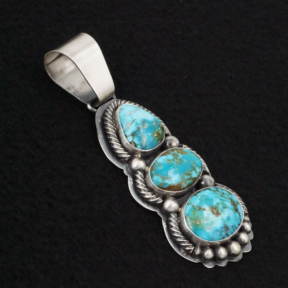 Paul Livingston Turquoise & Sterling Silver Pendant