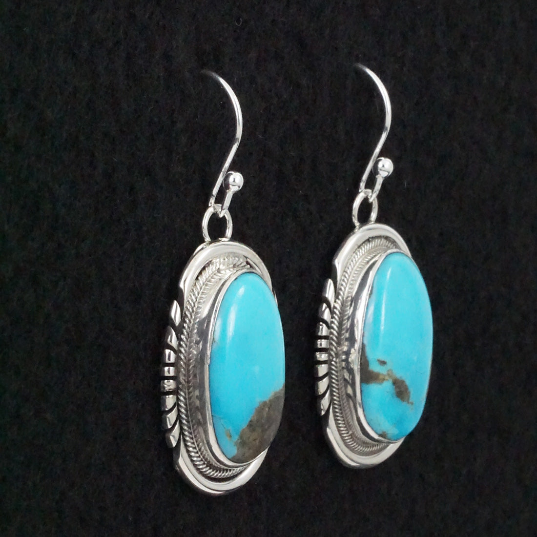 Mark Yazzie Turquoise & Sterling Silver Earrings