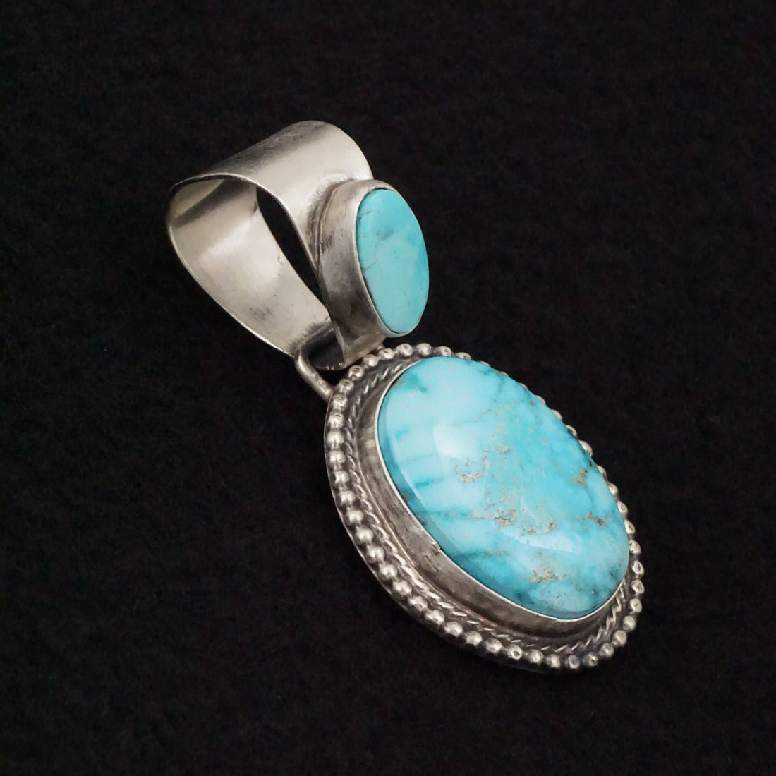 Bobby Johnson Turquoise & Sterling Silver Pendant