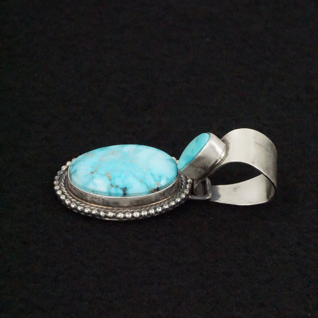 Bobby Johnson Turquoise & Sterling Silver Pendant