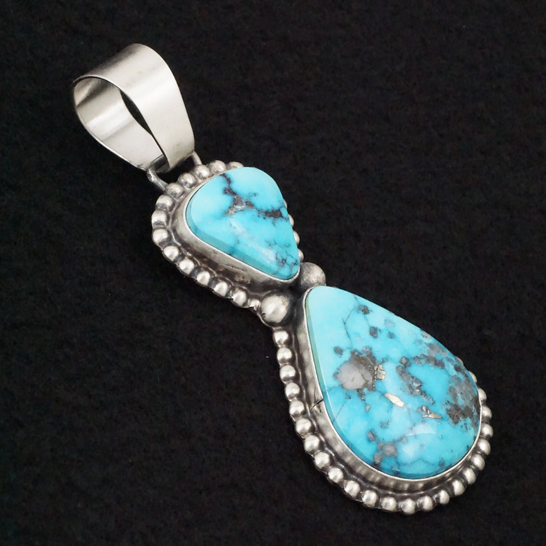 Bobby Johnson Turquoise & Sterling Silver Pendant