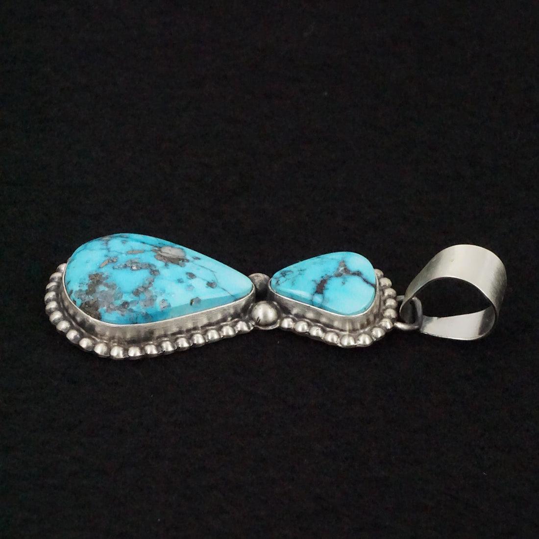 Bobby Johnson Turquoise & Sterling Silver Pendant