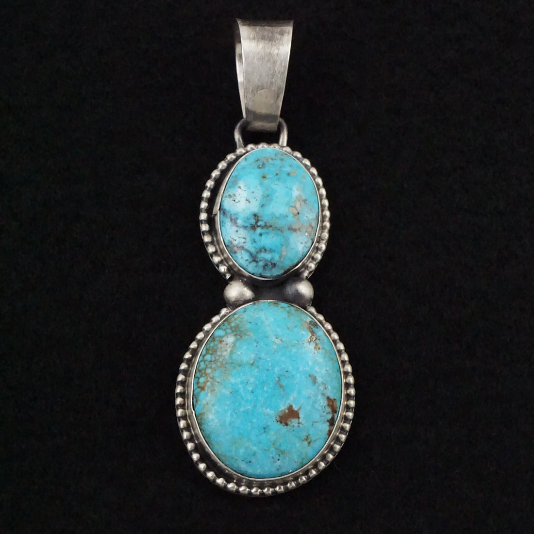 Bobby Johnson Turquoise & Sterling Silver Pendant