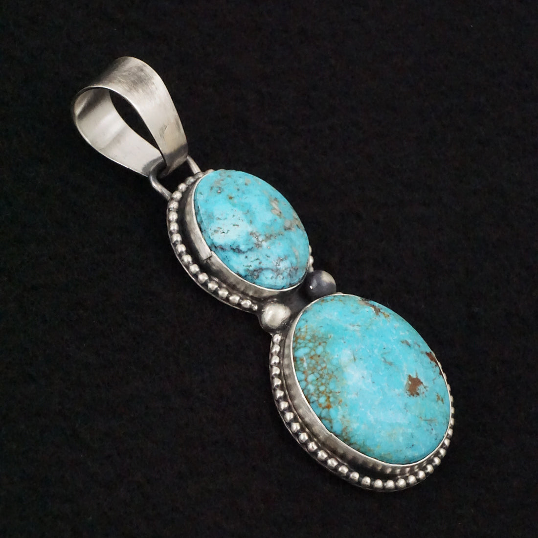 Bobby Johnson Turquoise & Sterling Silver Pendant