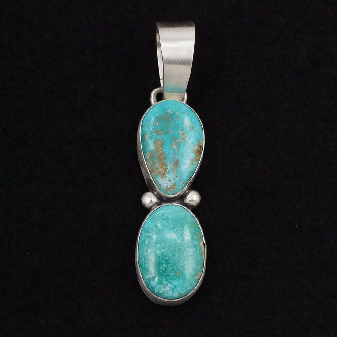 Bobby Johnson Turquoise & Sterling Silver Pendant