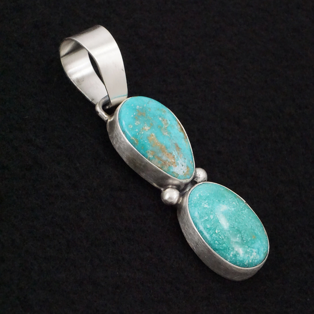 Bobby Johnson Turquoise & Sterling Silver Pendant