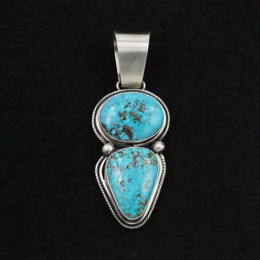 Paul Livingston Turquoise & Sterling Silver Pendant