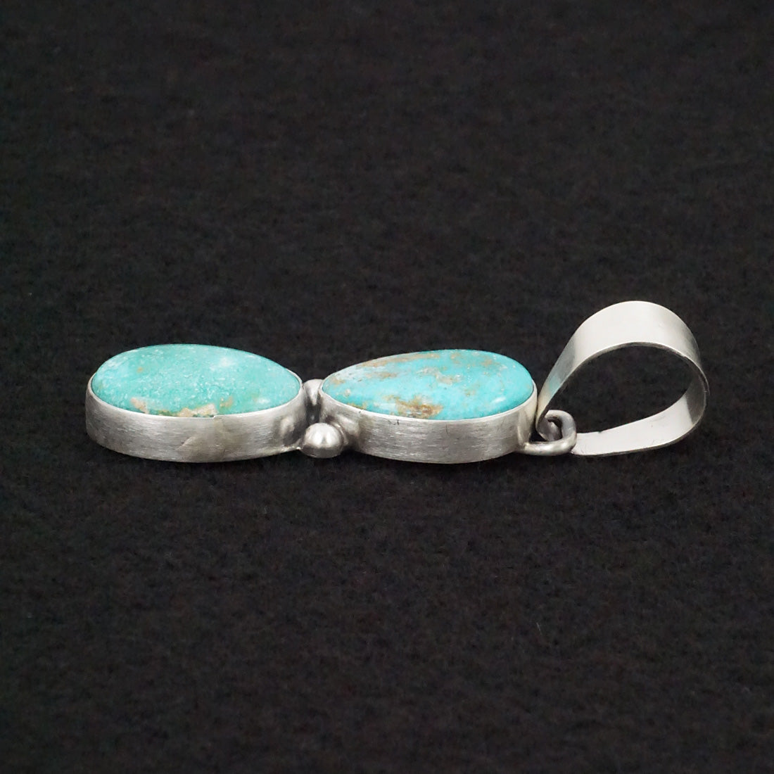 Bobby Johnson Turquoise & Sterling Silver Pendant